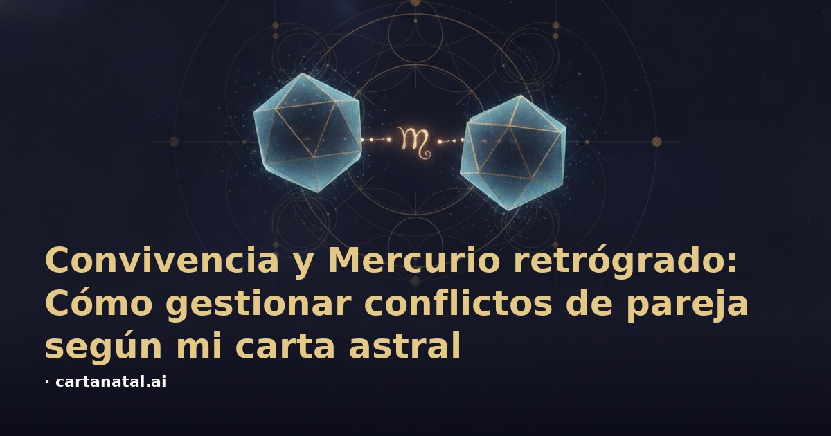 Convivencia y Mercurio retrógrado: Cómo gestionar conflictos de pareja según mi carta astral