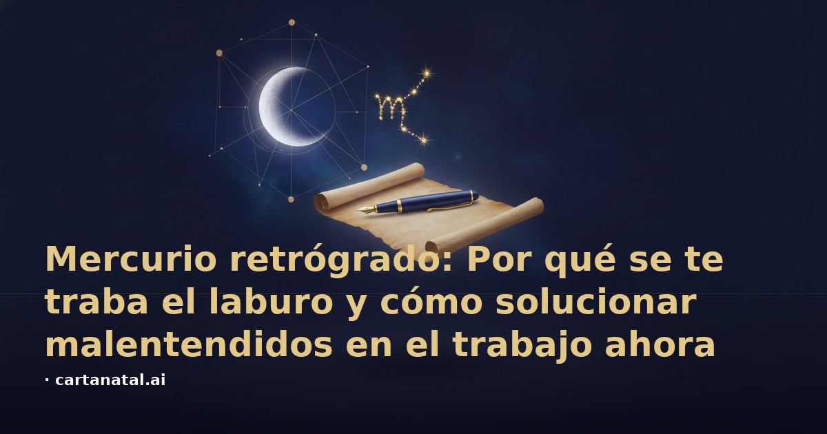 Mercurio retrógrado: Por qué se te traba el laburo y cómo solucionar malentendidos en el trabajo ahora