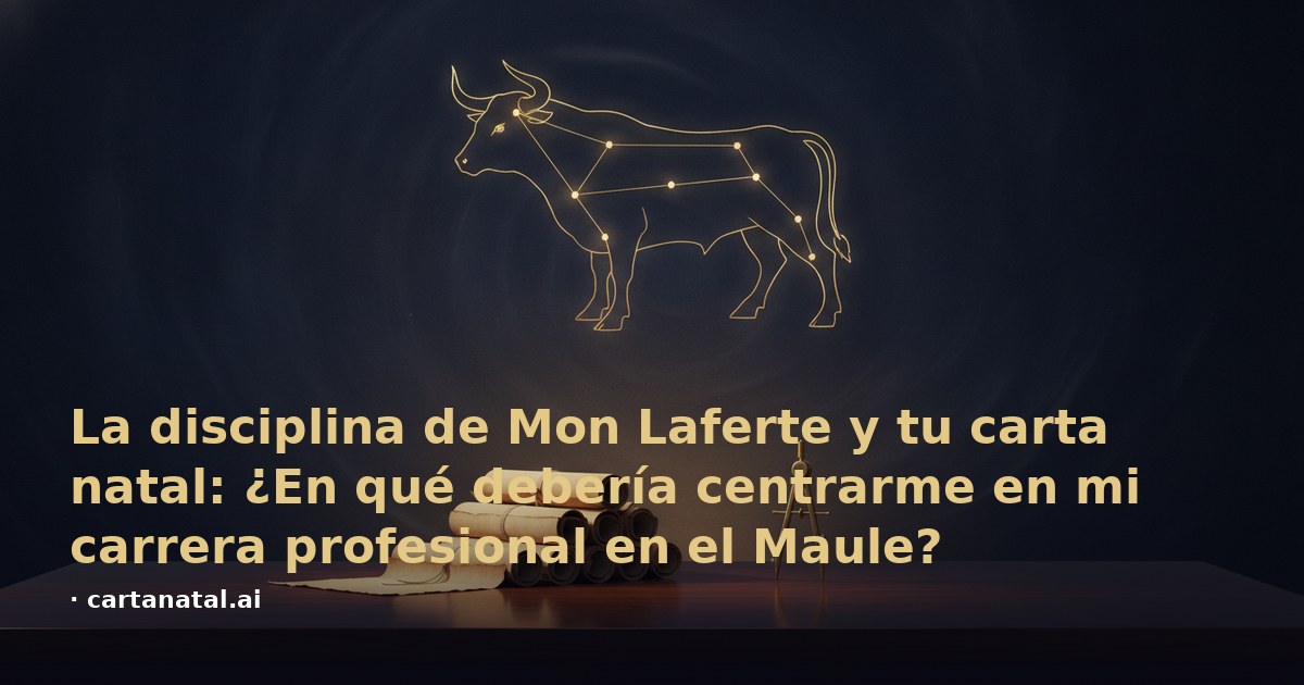 La disciplina de Mon Laferte y tu carta natal: ¿En qué debería centrarme en mi carrera profesional en el Maule?