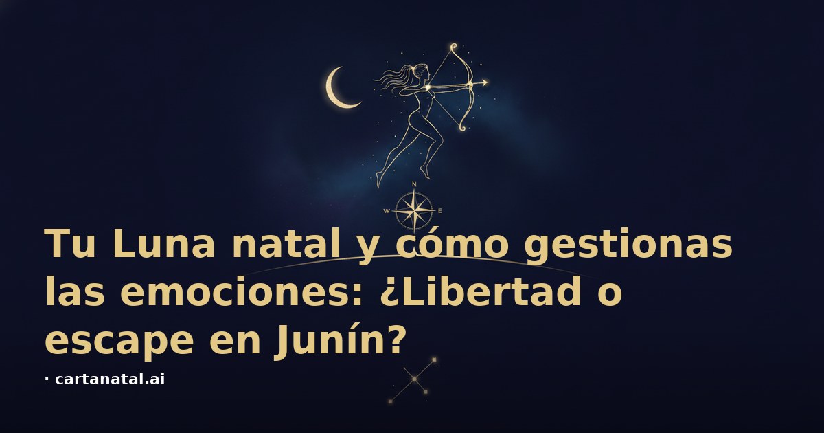 Tu Luna natal y cómo gestionas las emociones: ¿Libertad o escape en Junín?